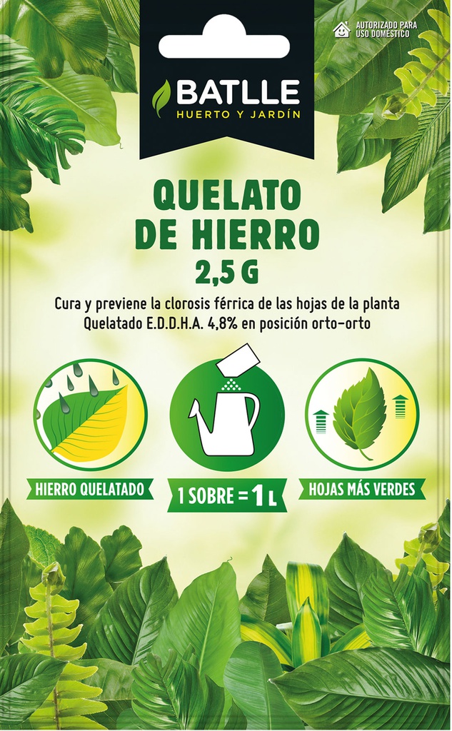 QUELATO DE HIERRO BATLLE SOBRE 1LT.