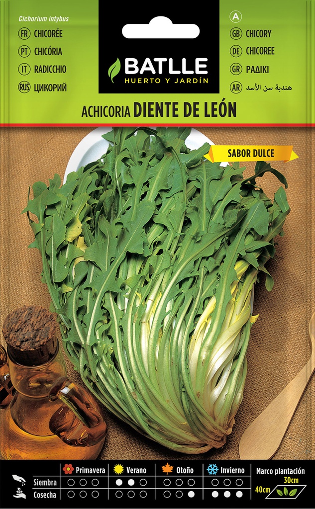 SEMILLAS BATLLE Achicoria Silvestre DIENTE DE LEON