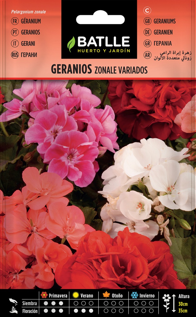 SEMILLAS BATLLE GERANIOS ZONALE