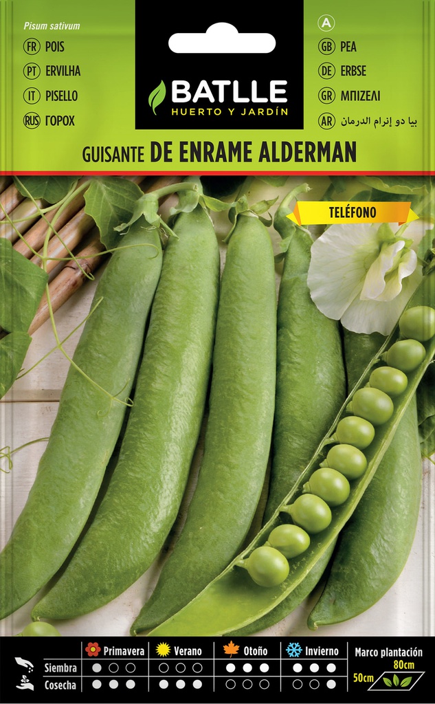 SEMILLAS BATLLE GUISANTE ENRAME ALDERMAN 