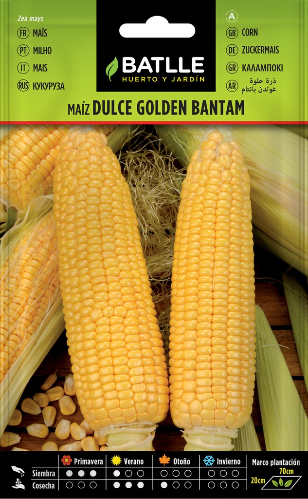 SEMILLAS BATLLE MAIZ DULCE GOLDEN BANTAM