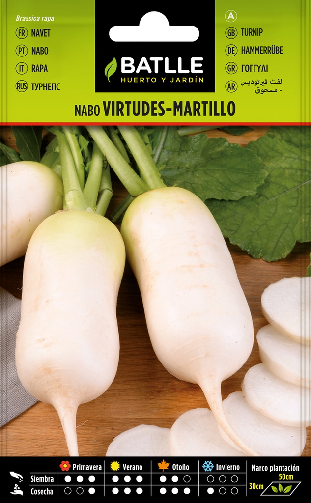 SEMILLAS BATLLE NABO VIRTUDES-MARTILLO MUY PRECOZ