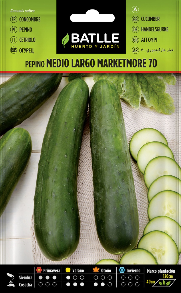 SEMILLAS BATLLE PEPINO MARKETMORE 70 MEDIO LARGO