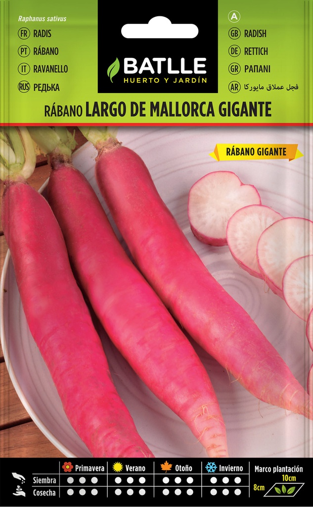 SEMILLAS BATLLE RABANO GIGANTE MALLORCA