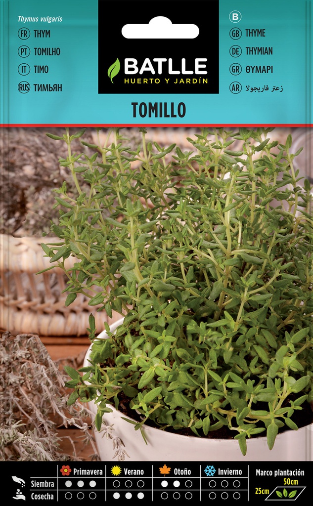 SEMILLAS BATLLE  TOMILLO - THYMUS VULGARIS