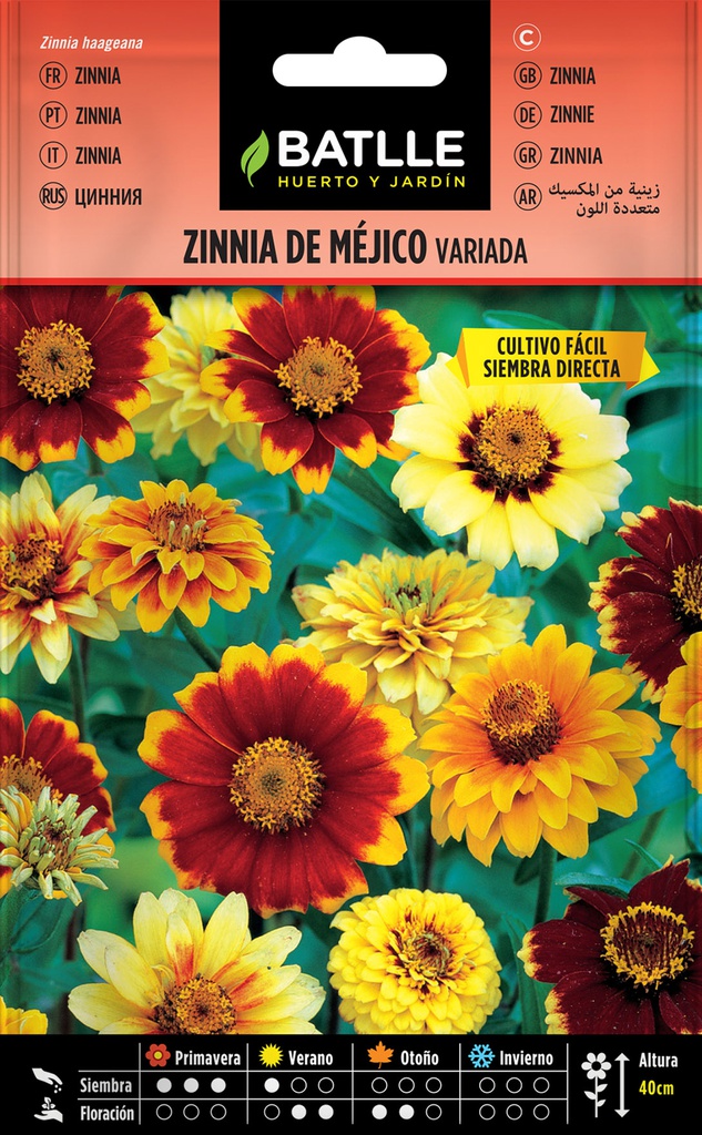 SEMILLAS BATLLE ZINNIA MEJICO VARIADA