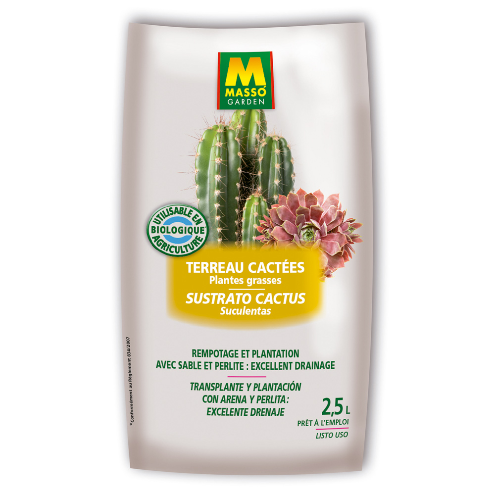 SUBSTRATO CACTUS 2,5 LT. MASSO
