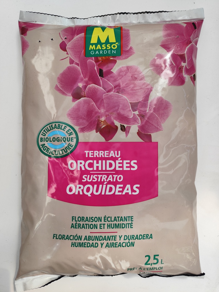 SUBSTRATO ORQUIDEAS 2,5 LT. MASSO