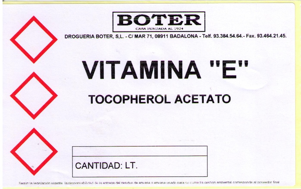 VITAMINA E TOCOBIOL/LA1 BIOXAN  BOTER