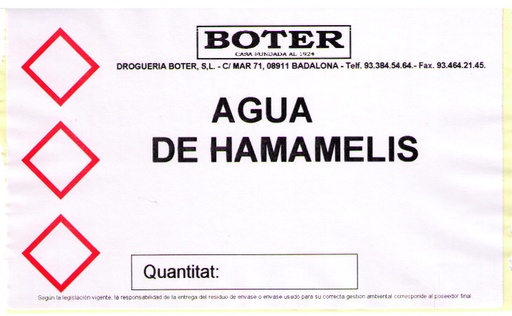 [2000000550503] AGUA DE HAMAMELIS BOTER (1 L)