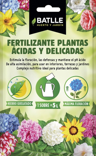 [3002056] FERTILIZANTE PLANTAS ACIDAS Y DELICADAS BATLLE SOBRE 5 LT.