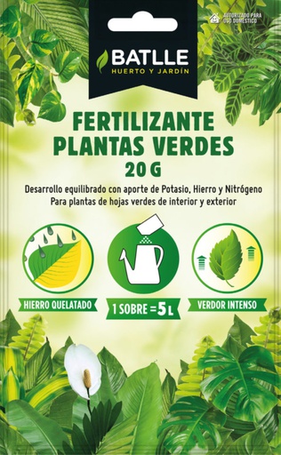 [8414934000951] FERTILIZANTE PLANTAS VERDES SOBRE 5 LT.
