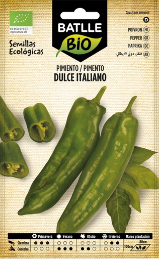 [8414934081905] PIMIENTO VERDE DULCE ITALIANO ECO.