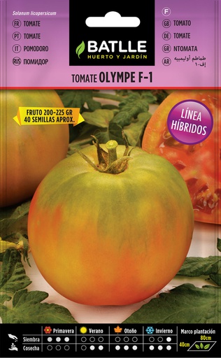 [5003003] SEMILLAS BATLLE TOMATE OLYMPE HIBRIDO F-1