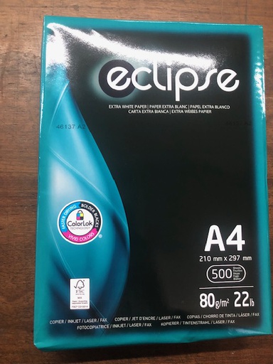[ES8030] Paper Eclipse A-4 80GR.BLANC PAQ.500 H.