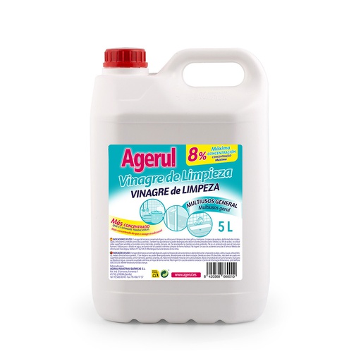 [059772] AGERUL VINAGRE DE LIMPIEZA BLANCO 5L.