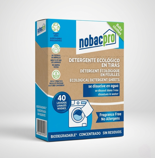 [071678] DETERGENTE TIRAS NOBACPRO 40 DOSIS PIELES DELICADAS